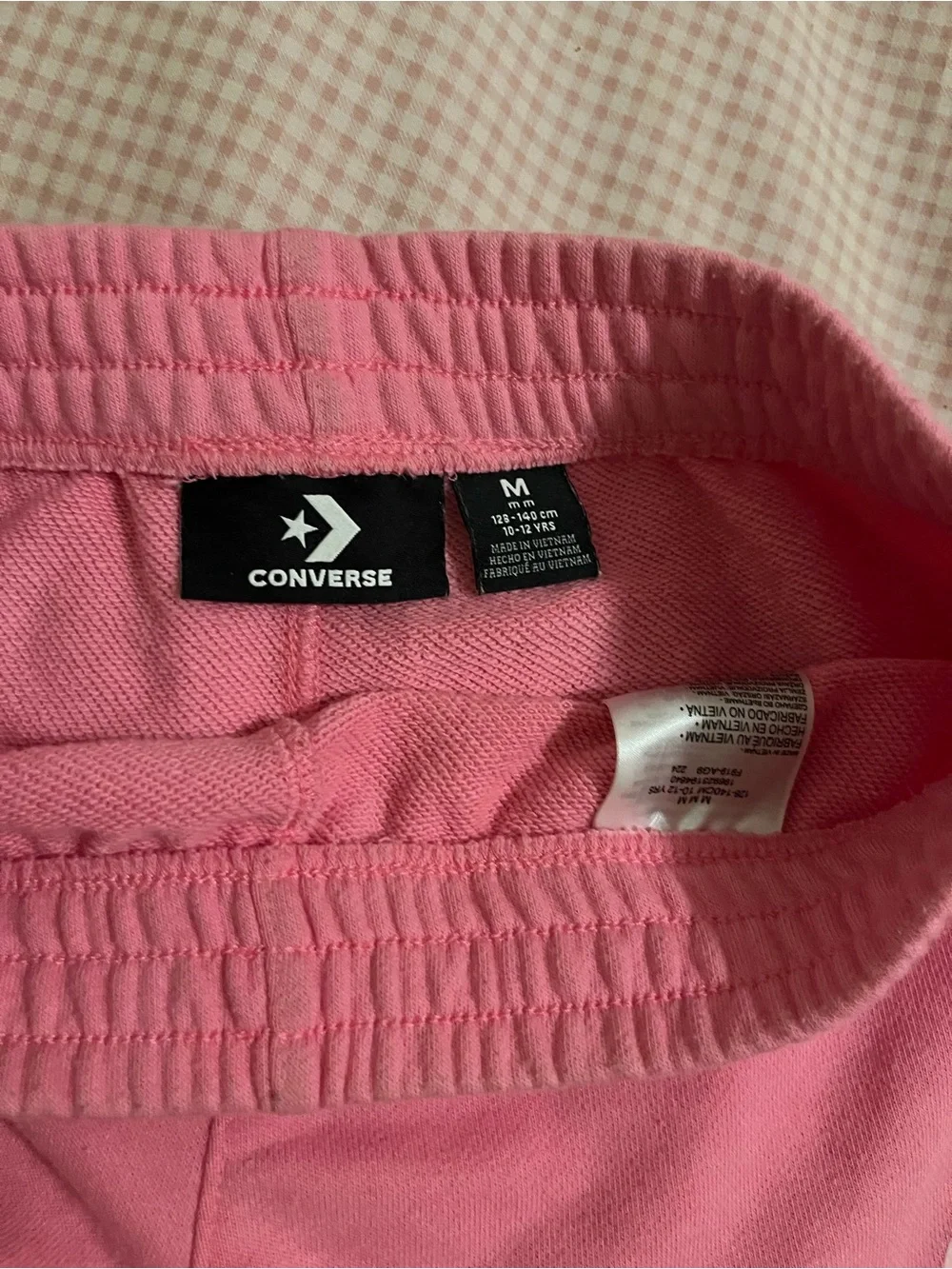 Converse Pink Shorts (youth M or adult xs)